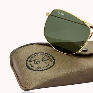 vintage Ray-Ban Caravan Gold Sunglasses — 1988.  Rare!